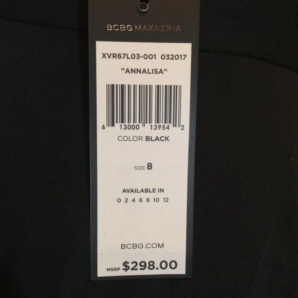 BCBG MAXAZRIA Annalisa Cutout Mini Dress Black Sz 8 NWT - Picture 7 of 7